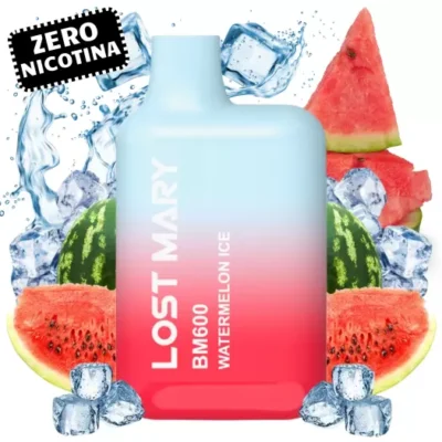 WATERMELON ICE Elf Bar Lost Mary BM600 Sem Nicotina – Vape Descartável Melancia Gelada